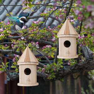 Houten Vogelhuis Vogelhuisje Nest Feeder Gesplitst Vogelhuisje <span class=keywords><strong>Diy</strong></span> - Product Image 6