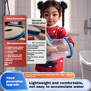 ซีลกันน้ำสำหรับใช้ในทางการแพทย์และผ้าคลุมอ่างน้ำกันน้ำสำหรับเด็กและผู้ใหญ่ผ้าคลุมป้องกันการกระเด็นสามารถนำกลับมาใช้ใหม่ได้ - Product Image 4