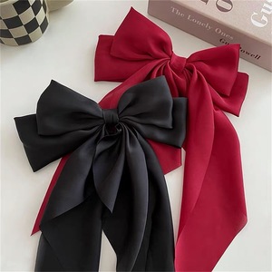 Aksesoris Jepit Rambut Pita Kupu-kupu Besar Bahan Satin Sutra Panjang Model Super Star Gaya Korea - Product Image 6
