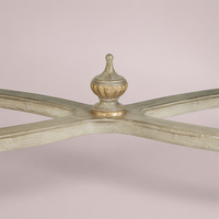 Banc ottoman de style français pour salon, banc rembourré en bois massif, siège d'appoint pour chambre à coucher