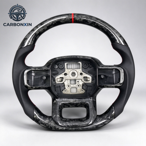 Volant sport personnalisé en fibre de carbone pour Ford F-150 – Amélioration et modification du volant de course haute performance - Product Image 1