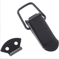 Loquet à ressort en acier inoxydable avec trou de verrouillage pour armoire/tiroir, œillet pour cadenas et finition zinguée