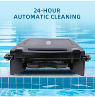 Robot de nettoyage de piscine entièrement automatique Intelligent sans pilote Machine d'aspiration des eaux usées Surface de la piscine étang à poissons écumoire de feuilles