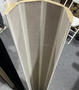 <span class=keywords><strong>Mur</strong></span> de tambour en MDF flexible en bois rond bleu de style européen Panneau acoustique en daim à absorption acoustique incurvé - Product Image 3