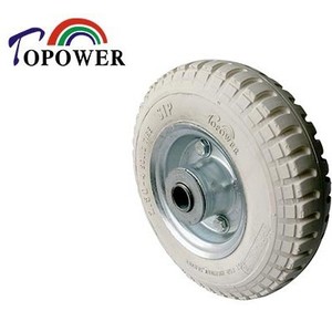 ยางตัน Topower ขนาด 2.50-4 3.00-4 แบบไม่ทิ้งรอย สำหรับงานอุตสาหกรรมหนัก ใช้กับรถขนถ่ายตะกร้อเหล็ก อุปกรณ์โรงงานเหล็ก - Product Image 2
