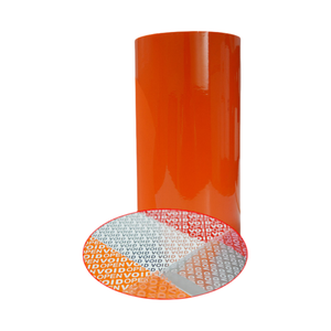 Etiquetas Adhesivas de Seguridad Vizlent Naranja con Garantía, Anulables si se Rompen, Etiquetas de Seguridad con Evidencia de Manipulación, Rollo de Etiquetas Anulables - Product Image 1