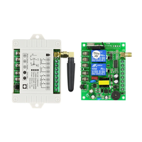 Système de maison intelligente sans fil RF 433 MHz, interrupteur à commande à distance, AC220V, 1 canal, relais 10A, récepteur 2 canaux, pompe à eau/lumière/moteur à commande à distance