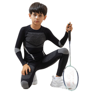 Ensemble de <span class=keywords><strong>sous</strong></span>-vêtements thermiques imprimés à séchage rapide pour enfants, hommes et femmes, pour le <span class=keywords><strong>ski</strong></span> en plein air, la course à pied et le cyclisme en automne/hiver, vêtements de compression - Product Image 2