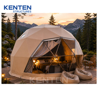 KENTEN – cadre en acier durable, tente personnalisée de 5m 6m, maison igloo, dôme, tente glamping