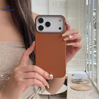 Coque de téléphone portable ultra-fine en TPU souple à texture cuir motif litchi UNIGRACE pour iPhone 17 16 15 14 13 Pro Max 16 Plus