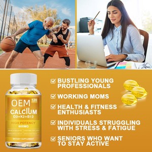 OEM Multivitamin kapsul softgel diskon besar <span class=keywords><strong>Vitamin</strong></span> D3 K2 suplemen <span class=keywords><strong>B12</strong></span> untuk Dewasa bukan untuk bayi baru lahir atau wanita hamil - Product Image 4