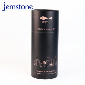 Custom Design Eco Friendly <b>Cocktail</b> <b>Shaker</b> <b>Set</b> Kraft Cardboard Tube Water Bottle Wine Whisky Cylinder Box Paper Tube Packaging - Product Image 1