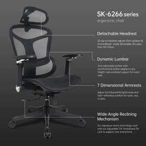 <span class=keywords><strong>Silla</strong></span> de Oficina Ergonómica de Última Generación con Reposapiés, <span class=keywords><strong>Silla</strong></span> Ejecutiva de Tela Reclinable - Product Image 5