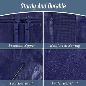 Paquete de 6 Bolsas de Mudanza Extra Grandes y Resistentes con Cierre Fuerte y Asas Cómodas, Bolsas Duraderas para Almacenamiento de Ropa - Product Image 4