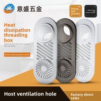 Boîte de ventilation de bureau en plastique pour trous, accessoire décoratif pour meubles, grille de ventilation pour boîtier d'ordinateur, refroidissement moderne