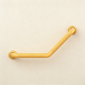 Barres d'appui <span class=keywords><strong>de</strong></span> sécurité <span class=keywords><strong>pour</strong></span> <span class=keywords><strong>douche</strong></span> murales en forme <span class=keywords><strong>de</strong></span> L, à poignée moletée antidérapante et inclinée, <span class=keywords><strong>pour</strong></span> personnes âgées handicapées - Product Image 3