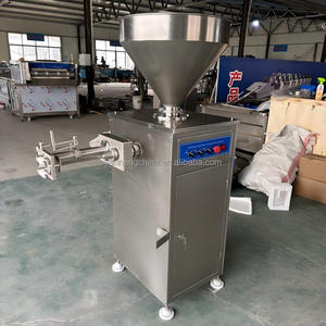 Máquina industrial de vacío para hacer salchichas, rellenadora de salchichas rojas, máquina de llenado de pepperoni, precio de oferta para la venta de salchichas de perrito caliente - Product Image 6