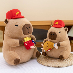 Peluche de Capibara Estilo Anime de Alta Calidad, Adorable y Súper Suave de McDonald's, Relleno de Algodón PP para Aliviar el Estrés - Product Image 3