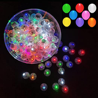 Boules lumineuses LED clignotantes, 100 pièces par sac, pour fêtes d'anniversaire, Noël, festivals, mini lampes LED rondes, lampes LED individuelles pour fête