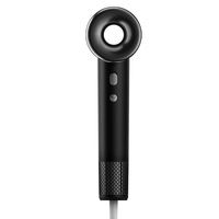 Sèche-cheveux professionnel 1600W pour hôtels et voyages, ionique, avec lumière LED, séchage rapide, température constante, faible bruit, utilisation domestique
