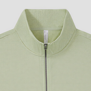 Sudadera con capucha y cremallera de cuello alto de felpa francesa para hombre, estilo casual y holgado, para ropa de trabajo - Product Image 3