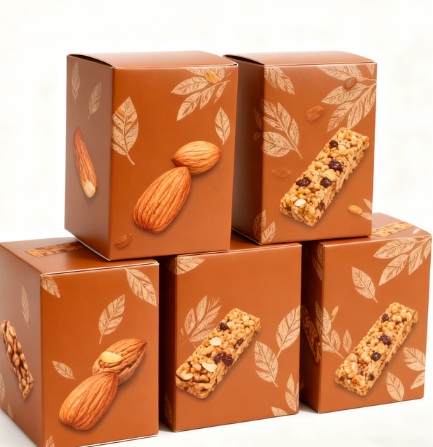 Wholesale Bulk Snack Package Box with Custom Logo Printing Biscuit Cookies Gummy Candies Packaging Paper Box