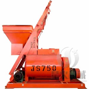 Twin trục TRỘN BÊ TÔNG nhà sản xuất máy trộn bê tông <span class=keywords><strong>js750</strong></span> sử dụng rộng rãi Twin trục Skid chỉ đạo Máy trộn bê tông - Product Image 2