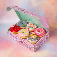 Boîtes à pâtisserie en papier rose de qualité alimentaire, boîtes de luxe pour macarons, pâtisserie, mochi, beignets, emballage avec sacs en papier