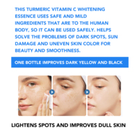 Sérum hydratant à la vitamine C et au curcuma Roushun 30 ml, essence éclaircissante pour le visage avec extrait de carotte, acide hyaluronique pour une peau éclatante
