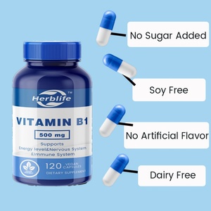 Cápsulas de Vitamina B1 Personalizadas de Venta Caliente OEM/ODM para Adultos, Suplementos Herbales, Apoyo Inmunológico - Product Image 4