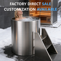Baignoire autoportante professionnelle en acier inoxydable 304SS pour récupération sportive et SPA, fabrication en gros, OEM ODM personnalisé
