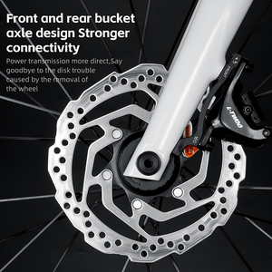 Bicicleta de Carretera Profesional WEST BIKING para Adultos, 700C, Ruedas de Fibra de Carbono, 22 Velocidades, Frenos de Disco Hidráulicos RS7, Cuadro de Aluminio 22 1401042 - Product Image 3
