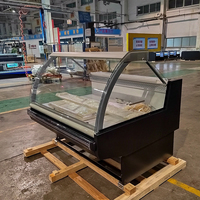 Vitrine Réfrigérée Commerciale pour Boucherie, Grande Capacité, pour Viande Fraîche, Idéale Supermarché