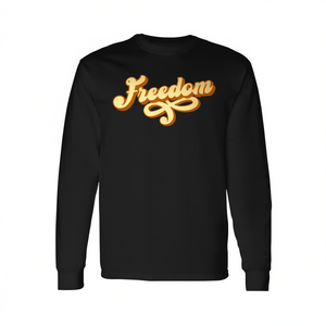 Retro Freedom Vibes <b>70s</b> 80s Vintage Long Sleeve T-<b>Shirt</b> - Product Image 2