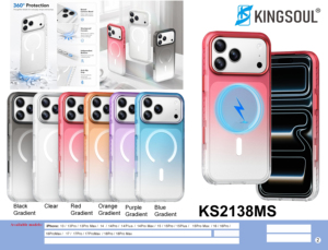 Funda Magnética Translúcida Mate con Degradado de Lujo para iPhone 18 17Pro Max con Botones AI, Resistente a Impactos - Product Image 1