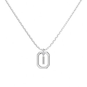 Dylam 5A Cubic Zirconia Alphabet Pendant <b>Necklaces</b> Charms Women <b>Initial</b> -I- Letter Link Chain <b>Necklace</b> 2 Colors 45cm New Design - Product Image 1
