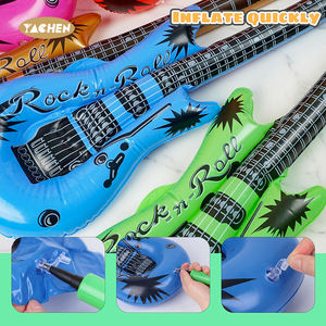 YACHEN 36 pulgadas fiesta novedad inflable Rock Star guitarra juguetes colores surtidos para niños fiesta accesorios favores - Product Image 3