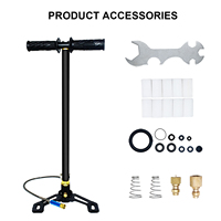 TUXING New Style OEM CE Camo Three Stage 300Bar 30Mpa 4500Psi Household Hunting High Pressure Car Tire Air Inflatable Hand Pump