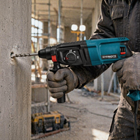 Marteau perforateur rotatif 800W 26mm pour le perçage du bois, le ciselage, 3 fonctions, marche avant/arrière, SDS Plus, perceuse à percussion pour béton et acier