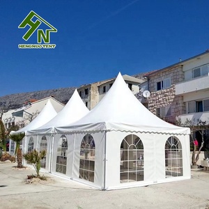3x3m 5x5m Offre Spéciale Petites tentes Pagode PVC Tentes imperméables Auvent Tentes d'événement extérieur Gazebo en vente - Product Image 6