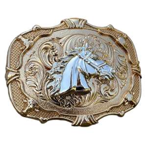 Hebilla de Cinturón Vaquero Occidental de Diseño de Fábrica a Buen Precio, Hebilla de Metal Grabada Personalizada para Hombre - Product Image 6