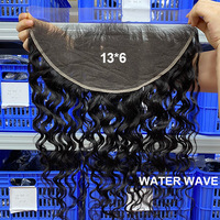 Lace Frontal HD Transparente 13x6 Grade 10A Cheveux Humains Vierges Ondulés Blond 613 Plusieurs Textures pour Femmes Noires