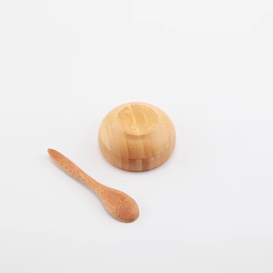 Set di Ciotole per Miscelazione Maschere Facciali Ecologiche in Bambù con Spatola, Ciotola in Legno per Donne - Product Image 2