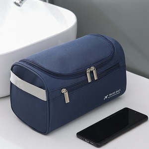 Sac de voyage, organiseur de toilette, bleu, imperméable, portable, sac de maquillage pour homme, pochette de voyage durable - Product Image 1