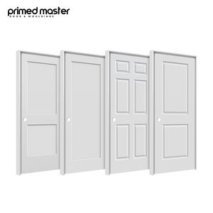30x80 <span class=keywords><strong>4</strong></span>面板现代白色卧室房间木门底漆预挂室内门浴室免油漆室内门房屋 - Product Image 3
