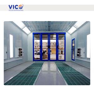 Cabines de peinture automobiles personnalisées en tôle standard avec brûleur diesel, éclairage <span class=keywords><strong>LED</strong></span>, séchage sans poussière, certifiées CE - Product Image 6