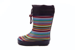 الاطفال المطاط البلاستيك اليابان نمط الشمس زهرة الطباعة لينة أحذية المطر الأحذية للأطفال بوي بنات - Product Image 4