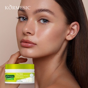 มาส์กโคลนชาทีทรีและน้ำผึ้งมานูก้า แบรนด์ส่วนตัว KORMESIC สูตรธรรมชาติเฉพาะสำหรับผิวมันและเป็นสิว - Product Image 1