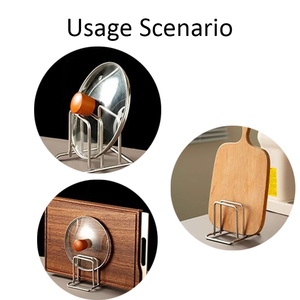 Nuevo Diseño de Soporte Multifuncional para Tablas de Cortar y Tapas de Ollas de Acero Inoxidable 304 para Cocina - Product Image 4