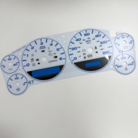 Autocollant de tableau de bord automobile personnalisé Touchgoal, couverture de tableau de bord, autocollant en plastique universel, clavier de surface